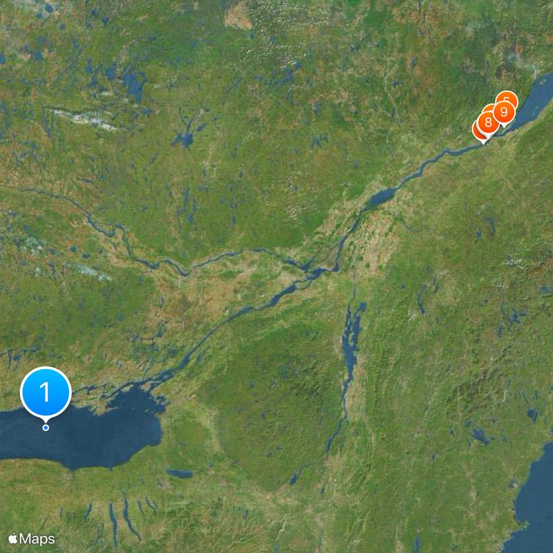 St. Lawrence Seaway Map