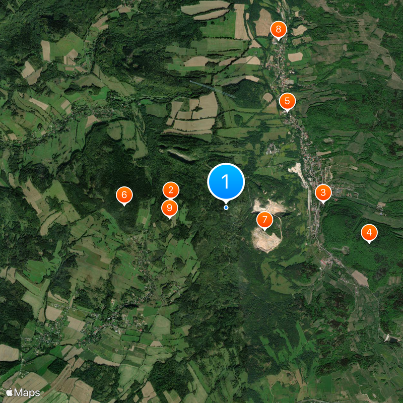 Kaczawskie Mountains Map