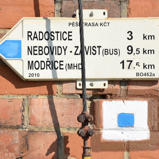 Rozcestník Střelice - žst.