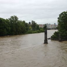 Sousoší Vltava na špici Dětského ostrova