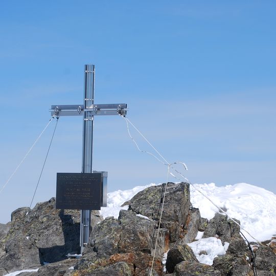 Gipfelkreuz Sulzkogel im Kühtai