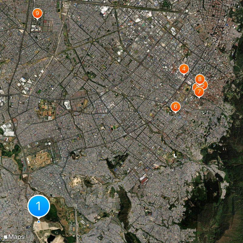 Cárcel La Picota Map