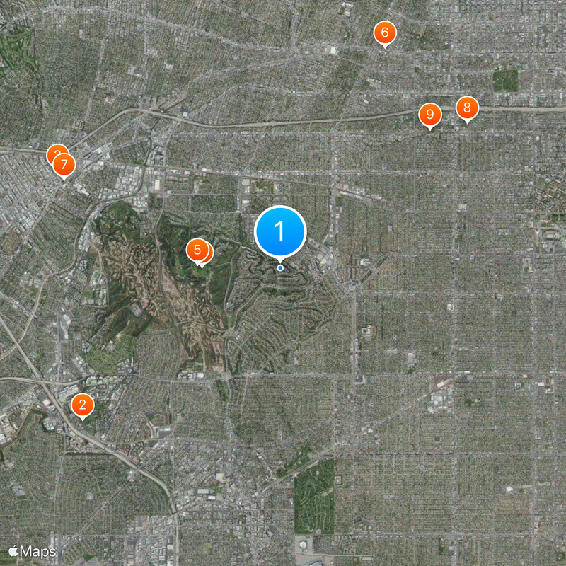 Baldwin Hills Map