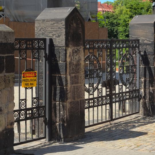 Fence of Saint Hyacinth church in Bytom