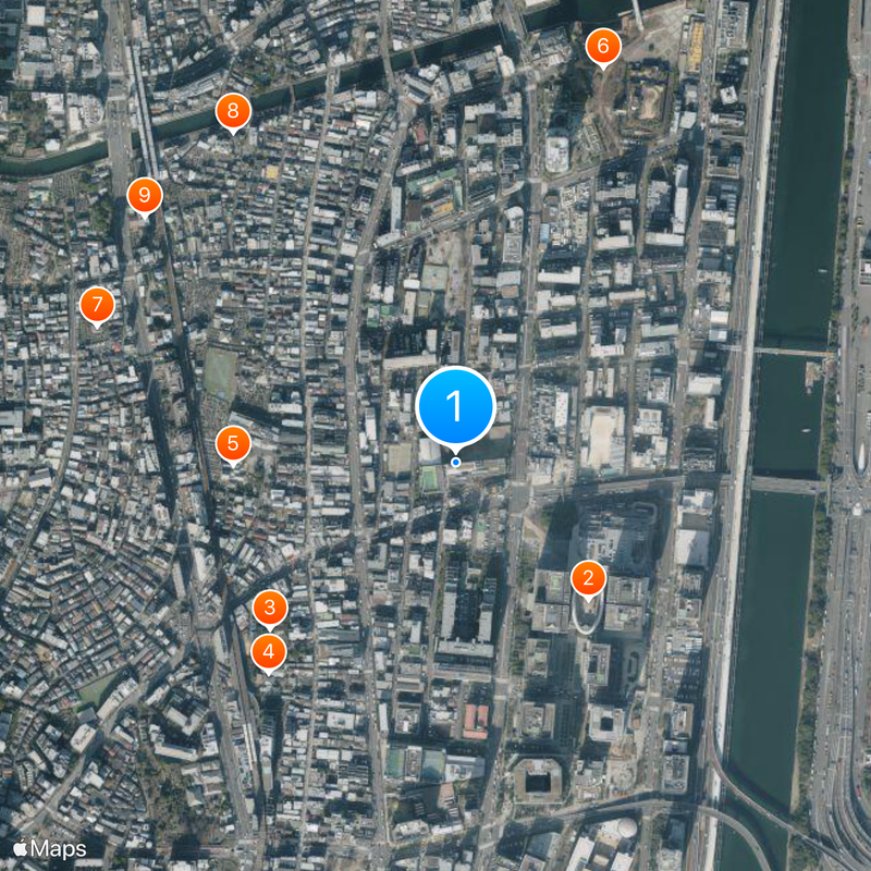 Tokyo Metropolitan Yashio Senior High School Map