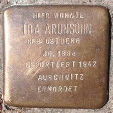 Stolperstein dedicated to Ida Aronsohn