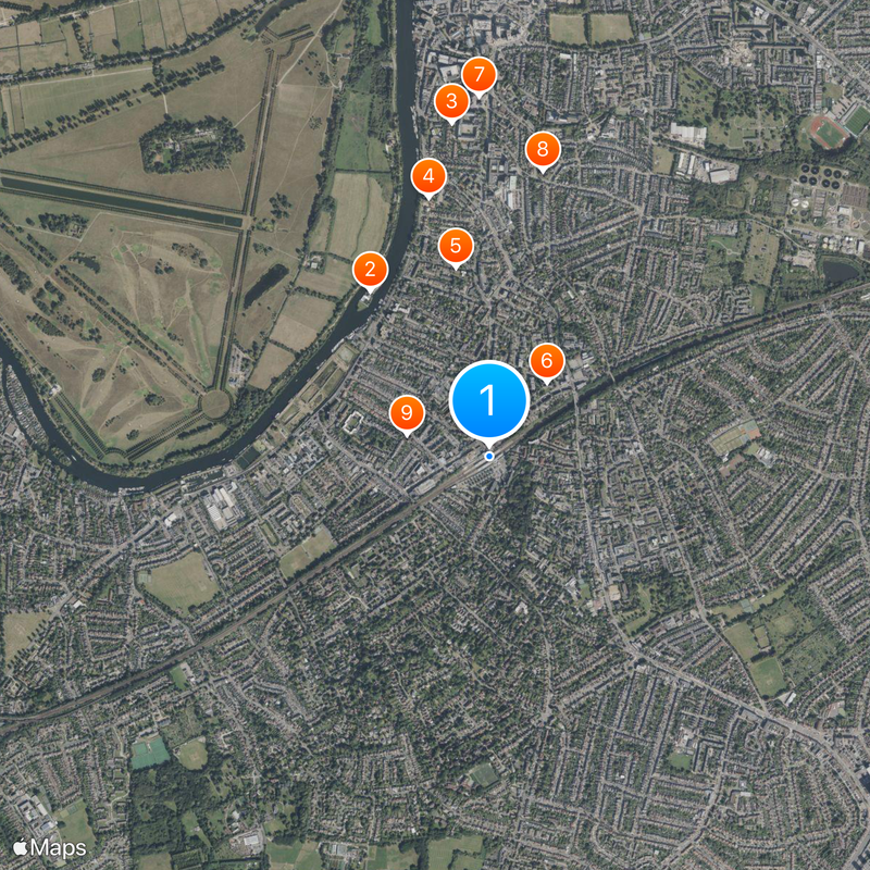 Surbiton railway station Mapa