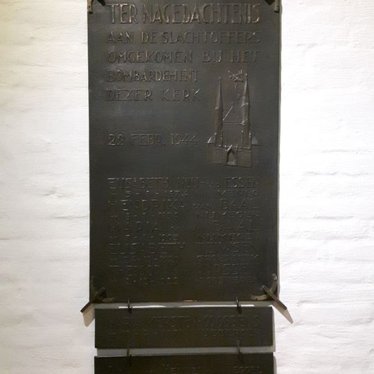 Gedenkplaat Petrus Canisiuskerk