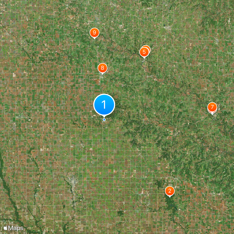 Upper Iowa University Map