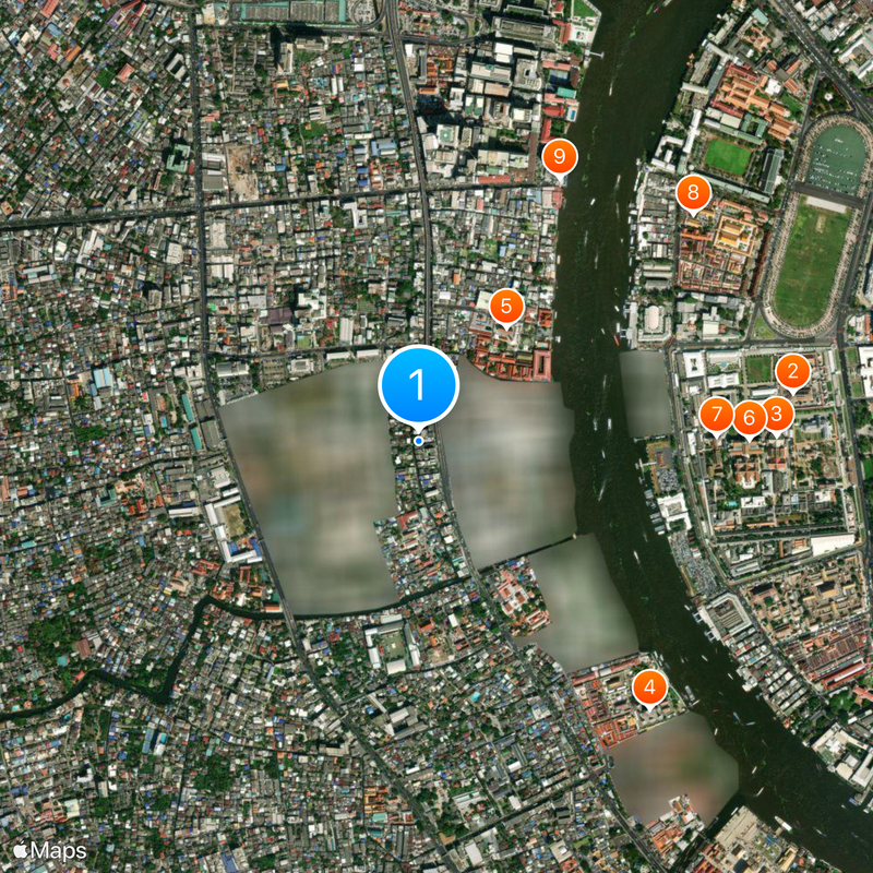 Región Metropolitana de la Bangkok Mapa