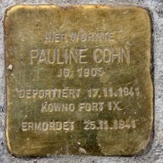Stolperstein dedicated to Pauline Cohn