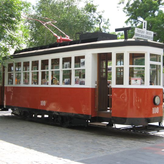 Kh tram monument in Volgograd
