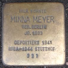 Stolperstein dedicated to Minna Meyer