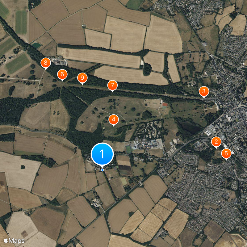 Royal Agricultural University Map