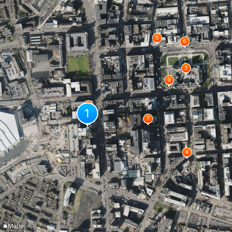 Europa Hotel, Belfast Map