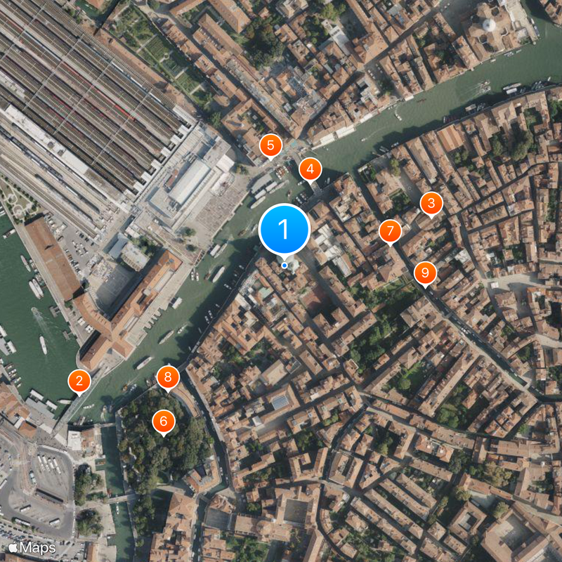 San Simeone Piccolo Map