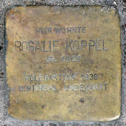 Stolperstein en memoria de Rosalie Koppel