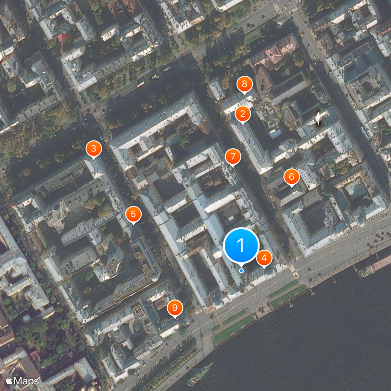 St. Petersburg Naval Institute Map