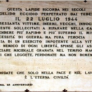 Plaque to the victims of the Duomo
