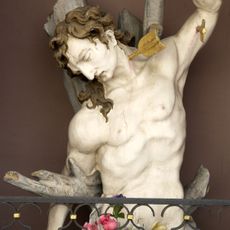 Heiligenfigur, Halbfigur des Hl. Sebastian