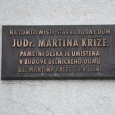 Pamětní deska Martina Kříže