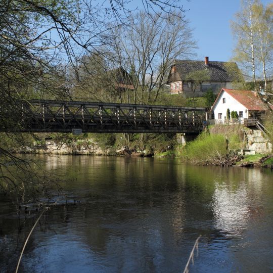 Bridge over the Jizera in Loukov