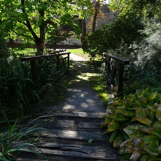 2. lávka přes Malou Rokytku v botanické zahradě Malešice