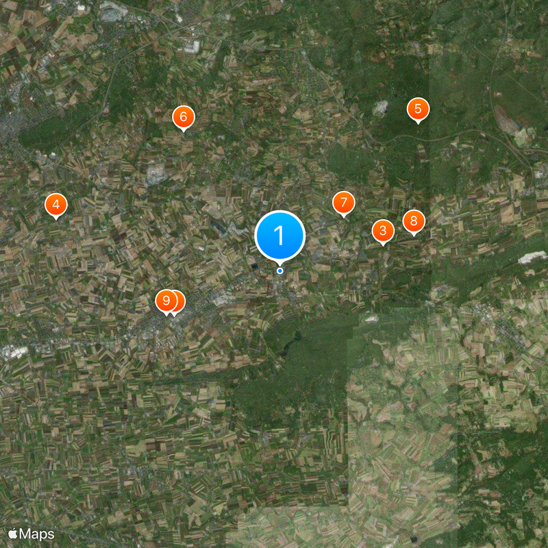Shady Maple Smorgasbord Map