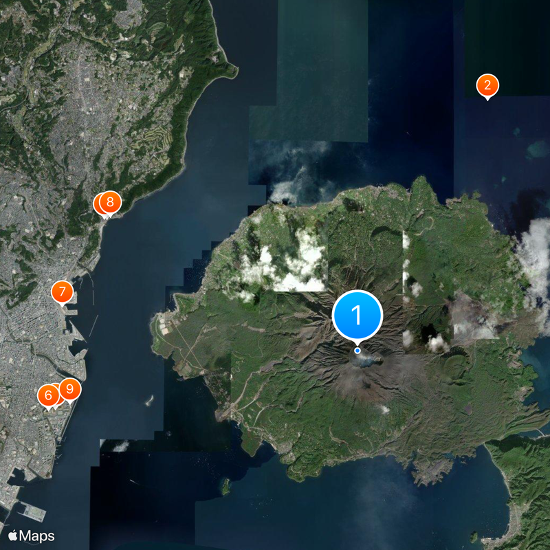Sakurajima Mapa