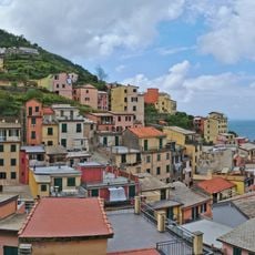 Panorama su Riomaggiore e mare