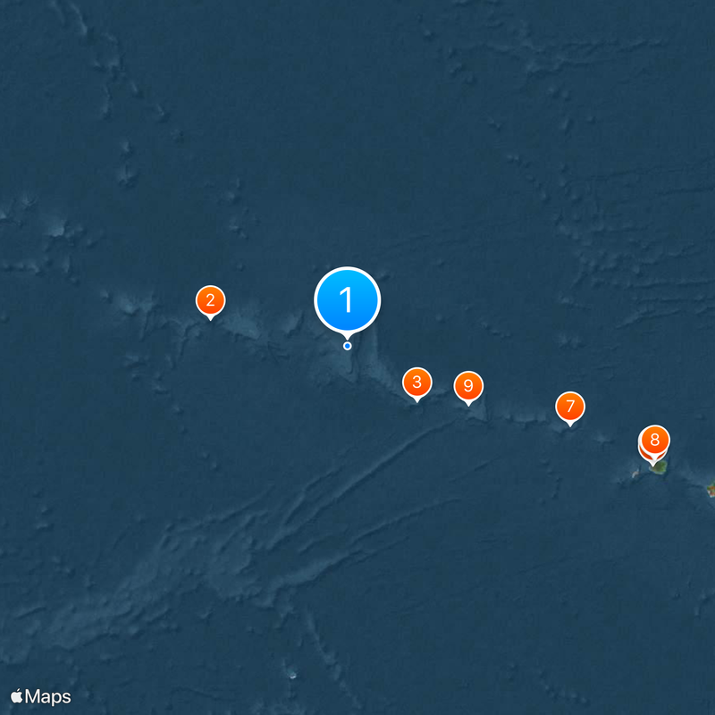 Northwestern Hawaiian Islands Map