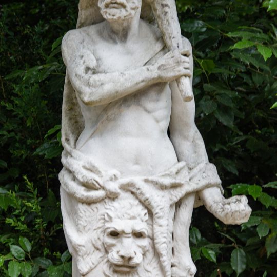 Figure Of Bacchus With A Panther, At South Lawn, At Anglesey Abbey