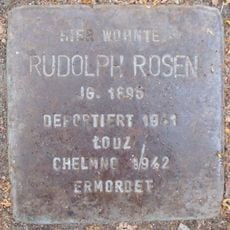 Stolperstein dedicated to Rudolph Rosen