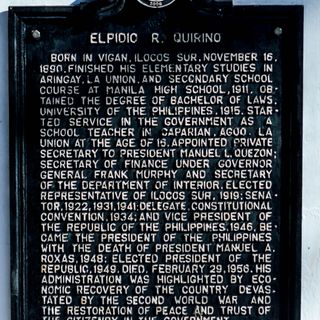 Elpidio R. Quirino historical marker