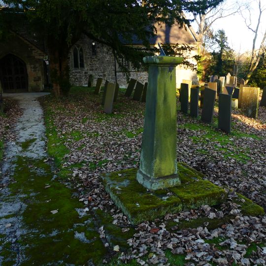 Sundial in churchyard, 10  yards south of south porch