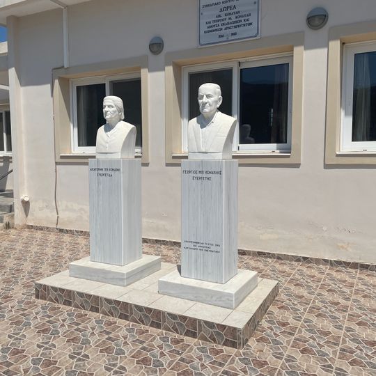 Busts of Georgios and Aikaterini Kondylis, Archaea Korinthos