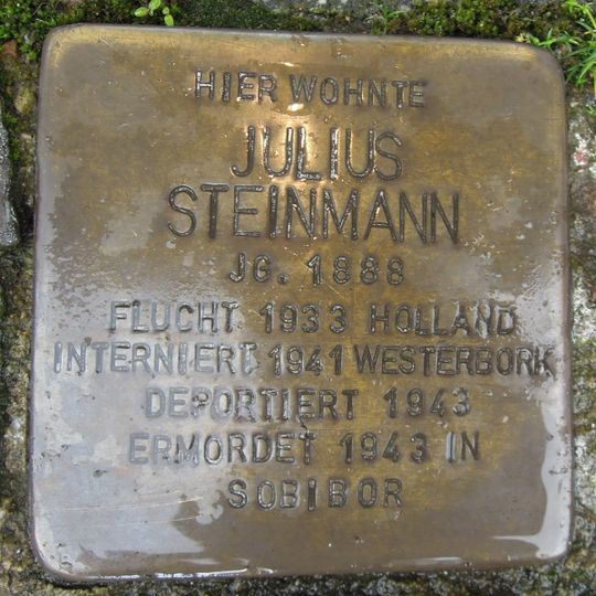 Stolperstein en memoria de Julius Steinmann