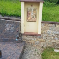 Kreuzweg in der Friedhofsmauer