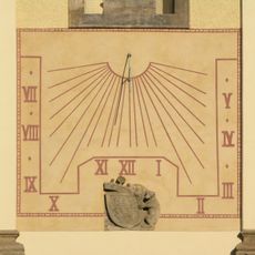 Sluneční hodiny na kostele v Mikulášovicích