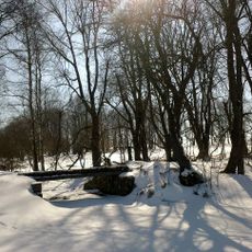 Most přes potok vedle hráze rybníka Světlík