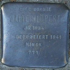 Stolperstein dedicated to Walter Löpert