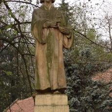Statue of Jan Hus in Lhotka