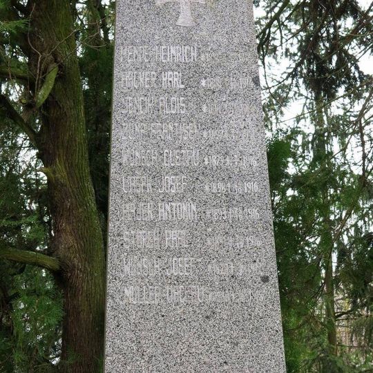 Pomník padlým v 1.světové válce v Želechovicích