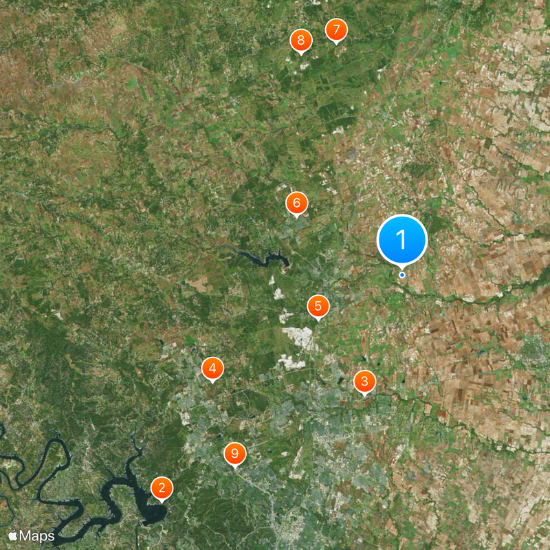 Condado de Williamson Mapa