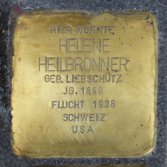 Stolperstein en memoria de Helene Heilbronner