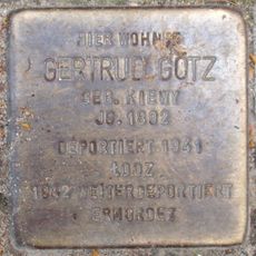 Stolperstein à la mémoire de Gertrud Götz