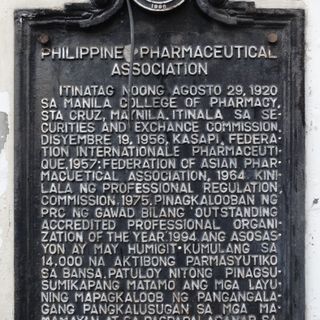 Philippine Pharmaceutical Association historical marker