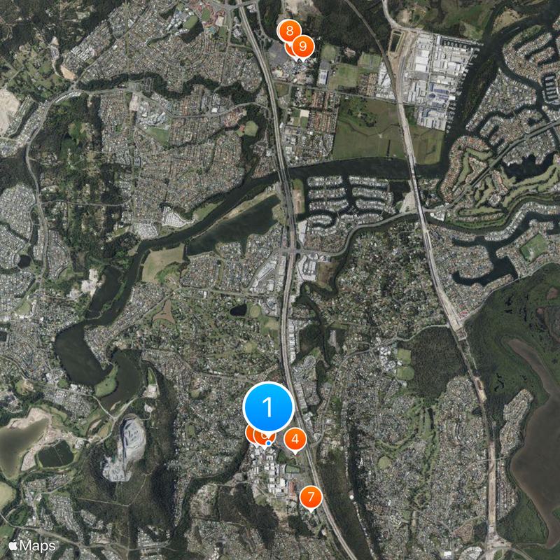 Warner Bros. Movie World Mapa