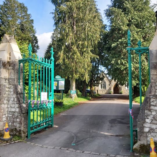 Gatepiers And Gates To Cemetery