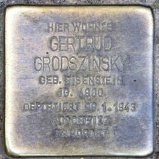 Stolperstein dedicated to Gertrud Grodszinsky
